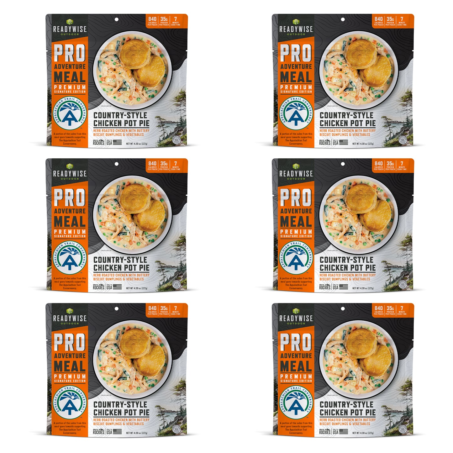 Classic Chicken Pot Pie 6 CT ReadyWise Pro Adventure Meal