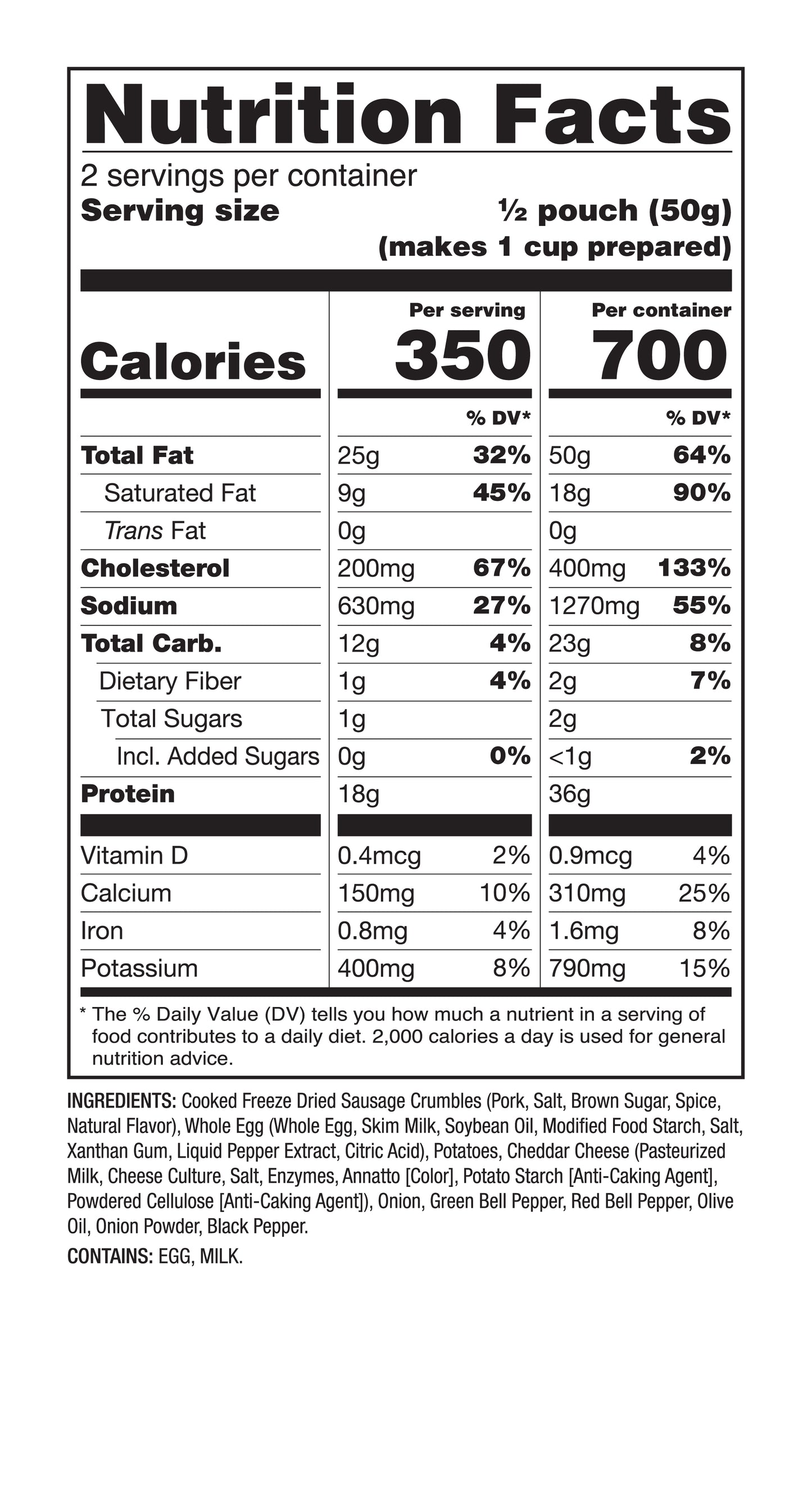 Breakfast Skillet 6 CT ReadyWise Pro Adventure Meal