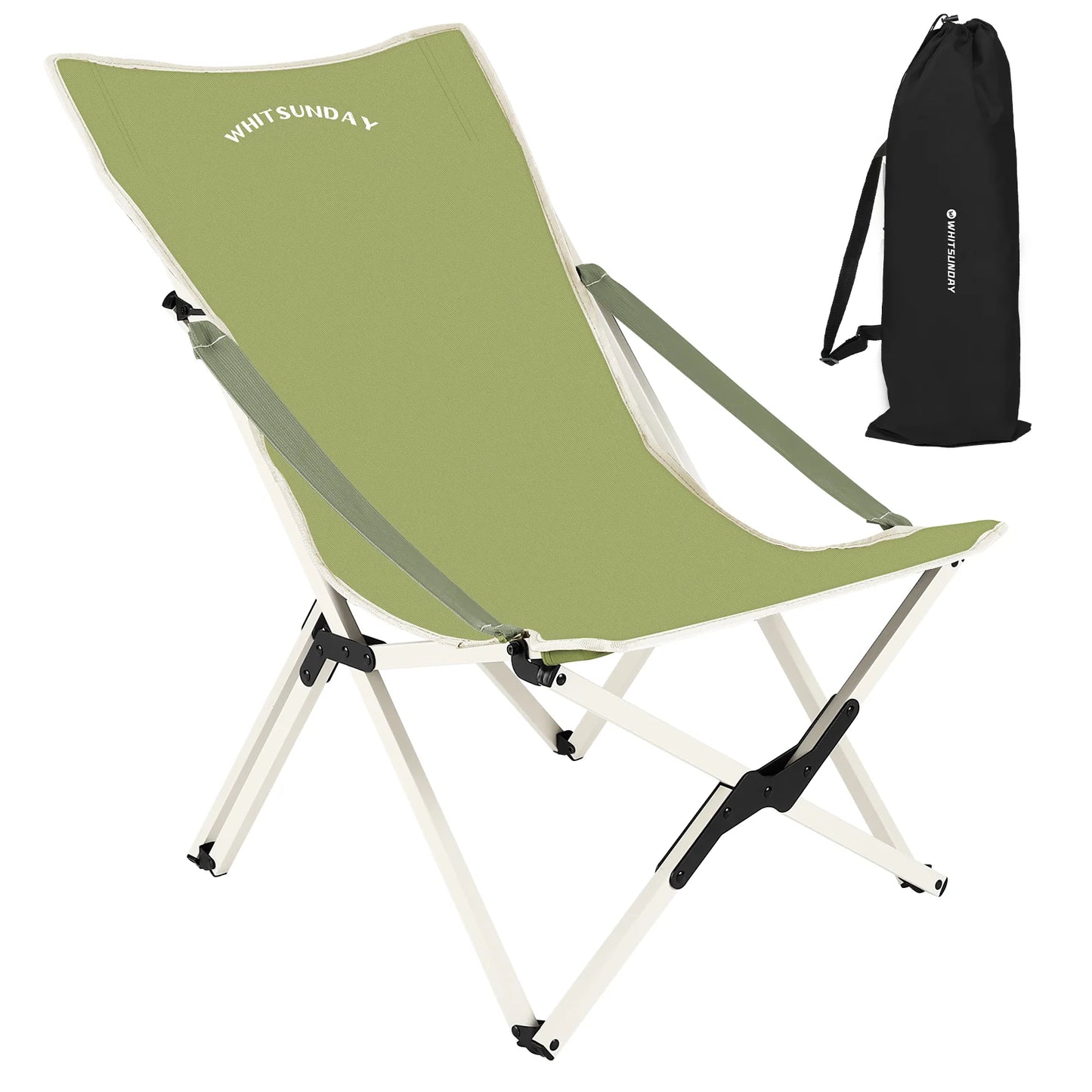 Whitsunday Outdoor Folding Butterfly Chair-Green