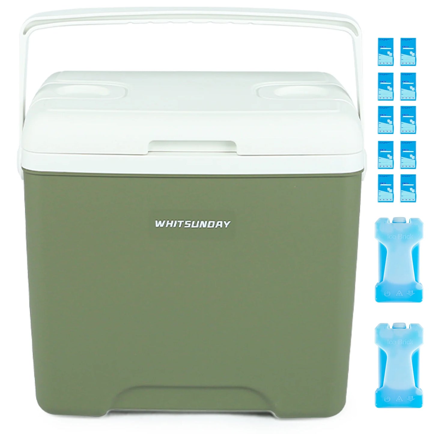 30qt Insulated Portable Cooler with Ice Retention Insulation