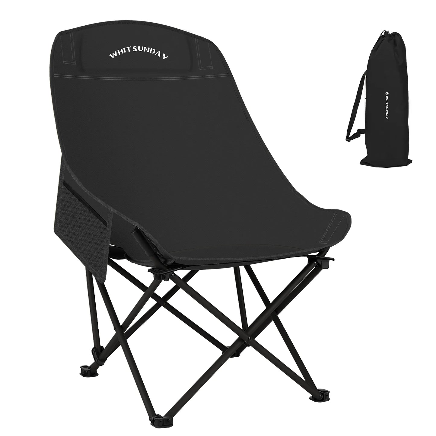 Whitsunday Compact Outdoor Chair-Black