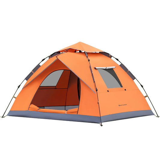 Pop Up Camping Tent for 1-2 Person-Orange