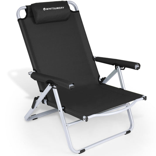 Whitsunday 4-Level Adjustment Camping Chair-Black