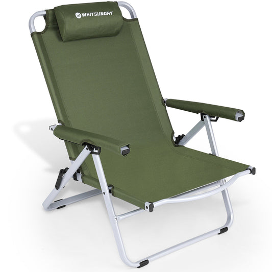 Whitsunday 4-Level Adjustment Camping Chair-Green