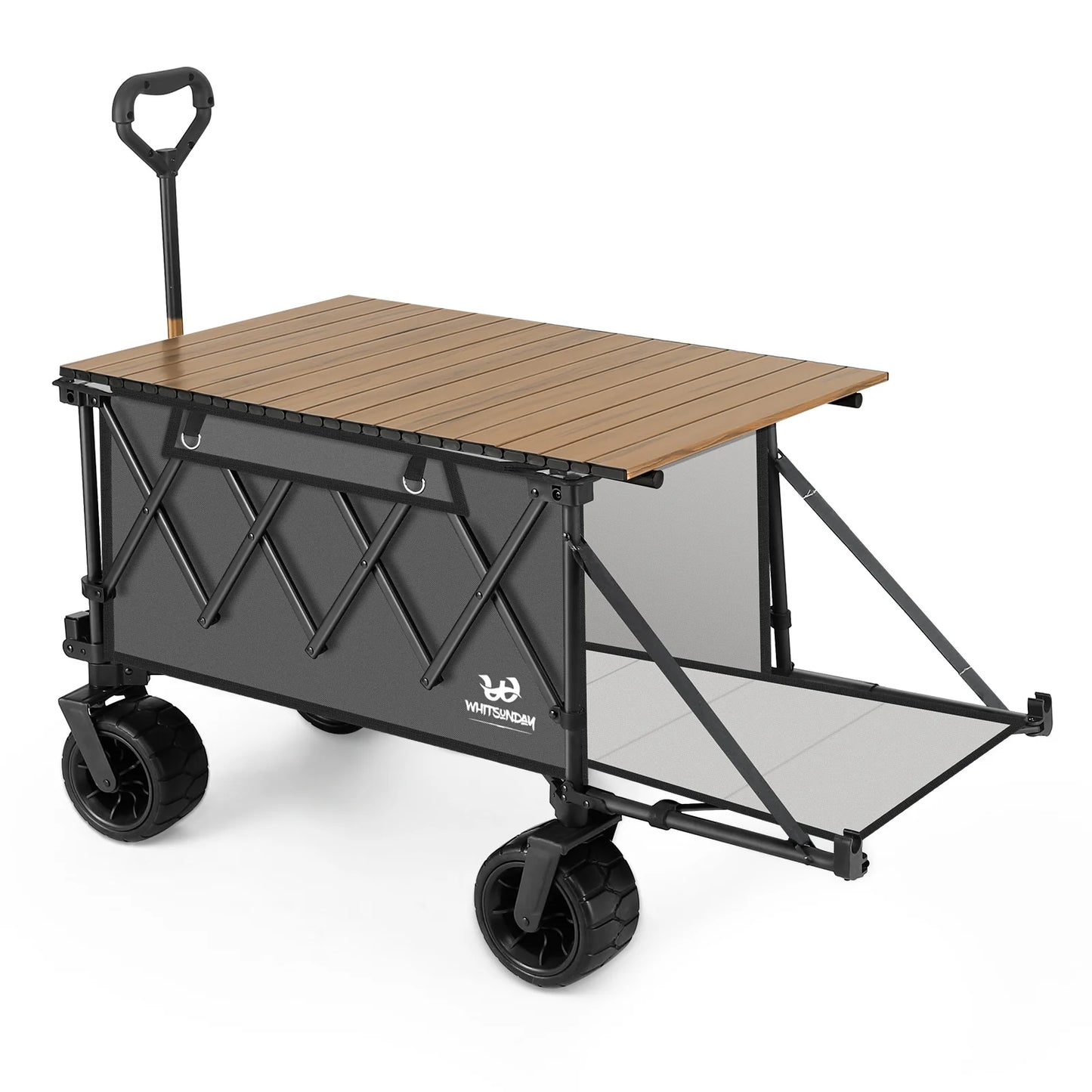 Heavy Duty Collapsible Wagon with removable Table-Grey