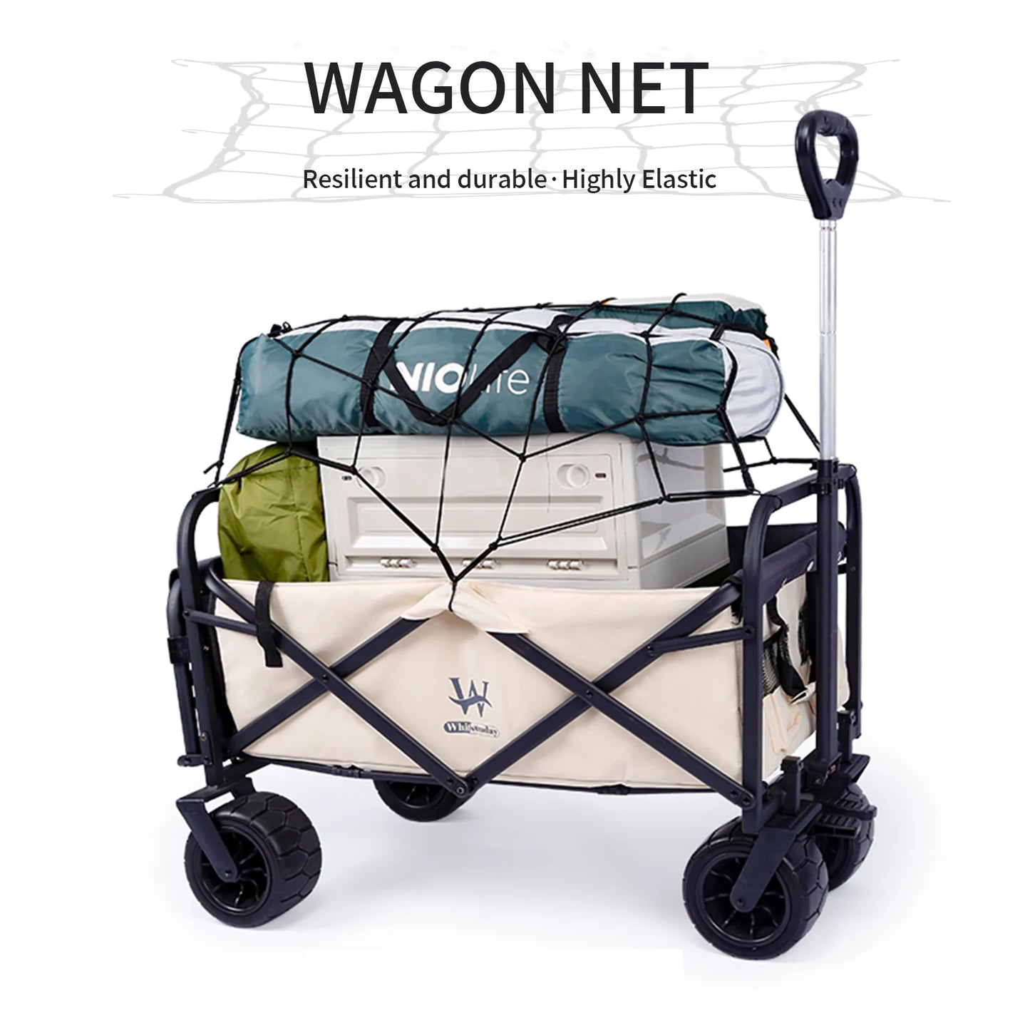 Cargo Net for Collapsible Folding Utility Wagon