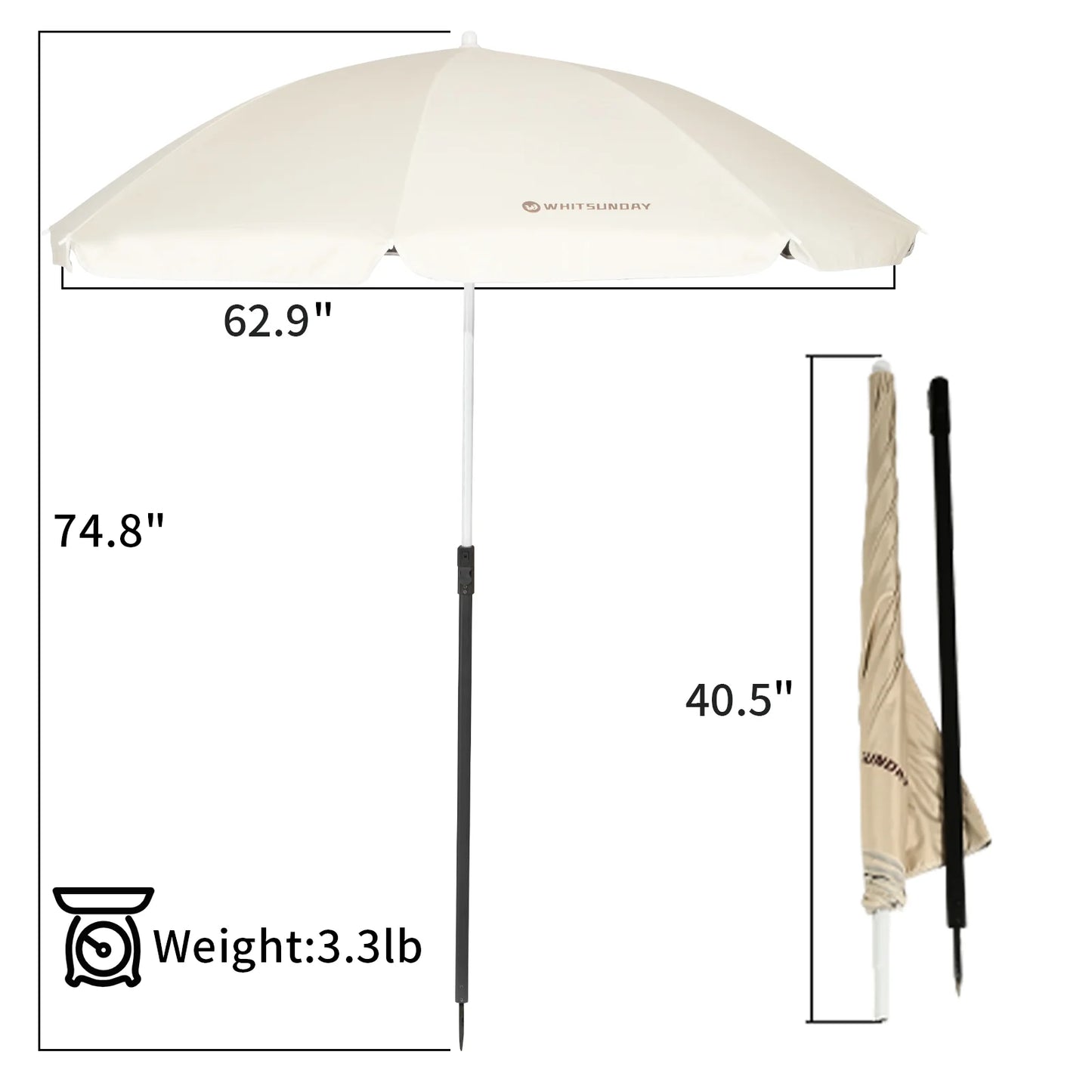 Adjustable Umbrella for outdoor Wagons