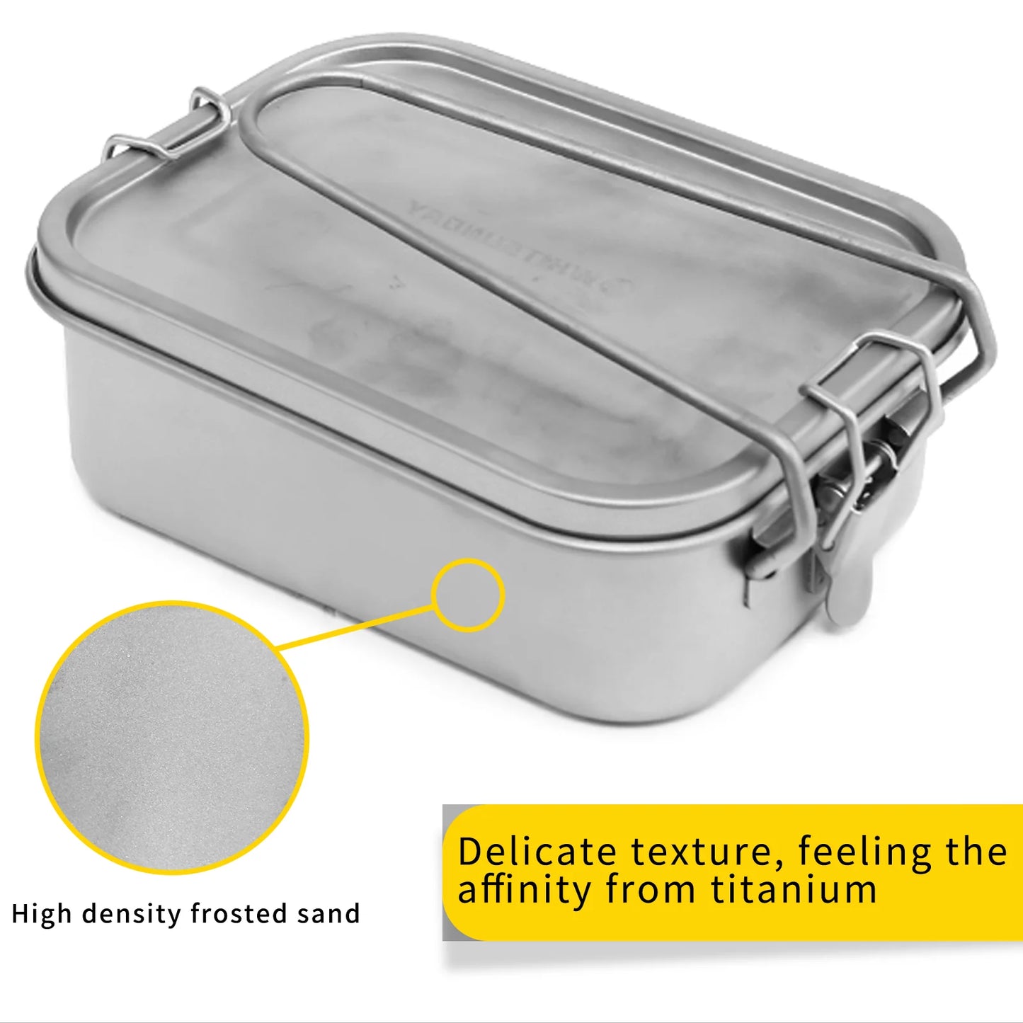 Titanium cookware Kit with Folding Handle