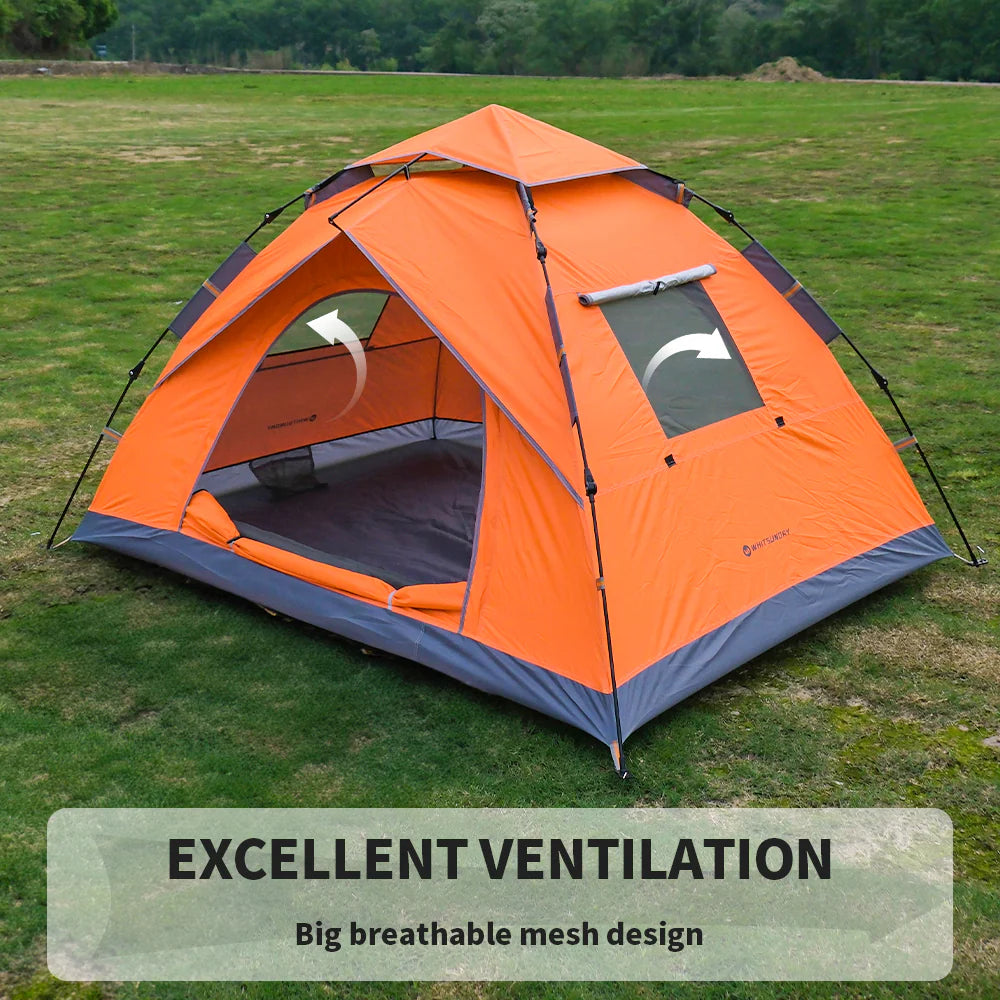 Pop Up Camping Tent for 1-2 Person-Orange