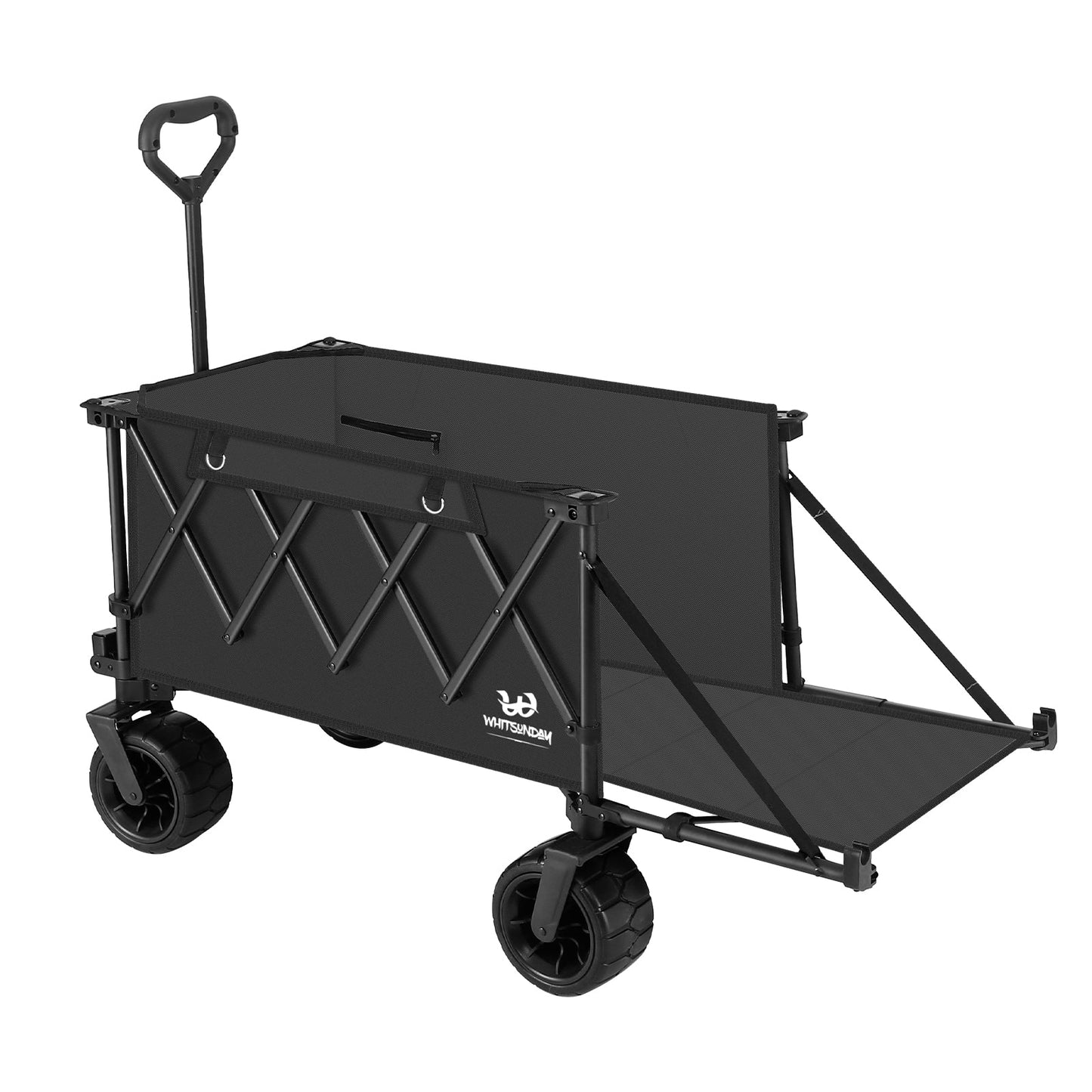 Heavy Duty Collapsible Wagon with removable Table-Black