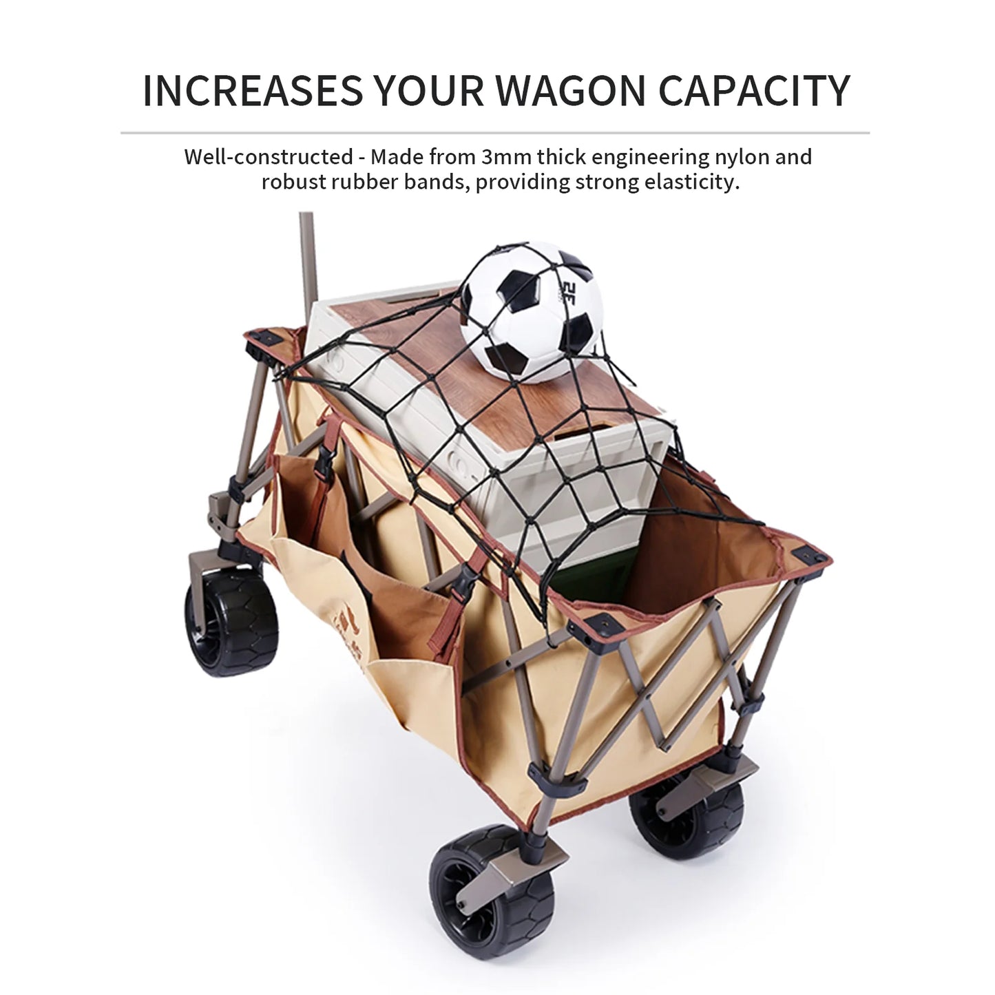 Cargo Net for Collapsible Folding Utility Wagon