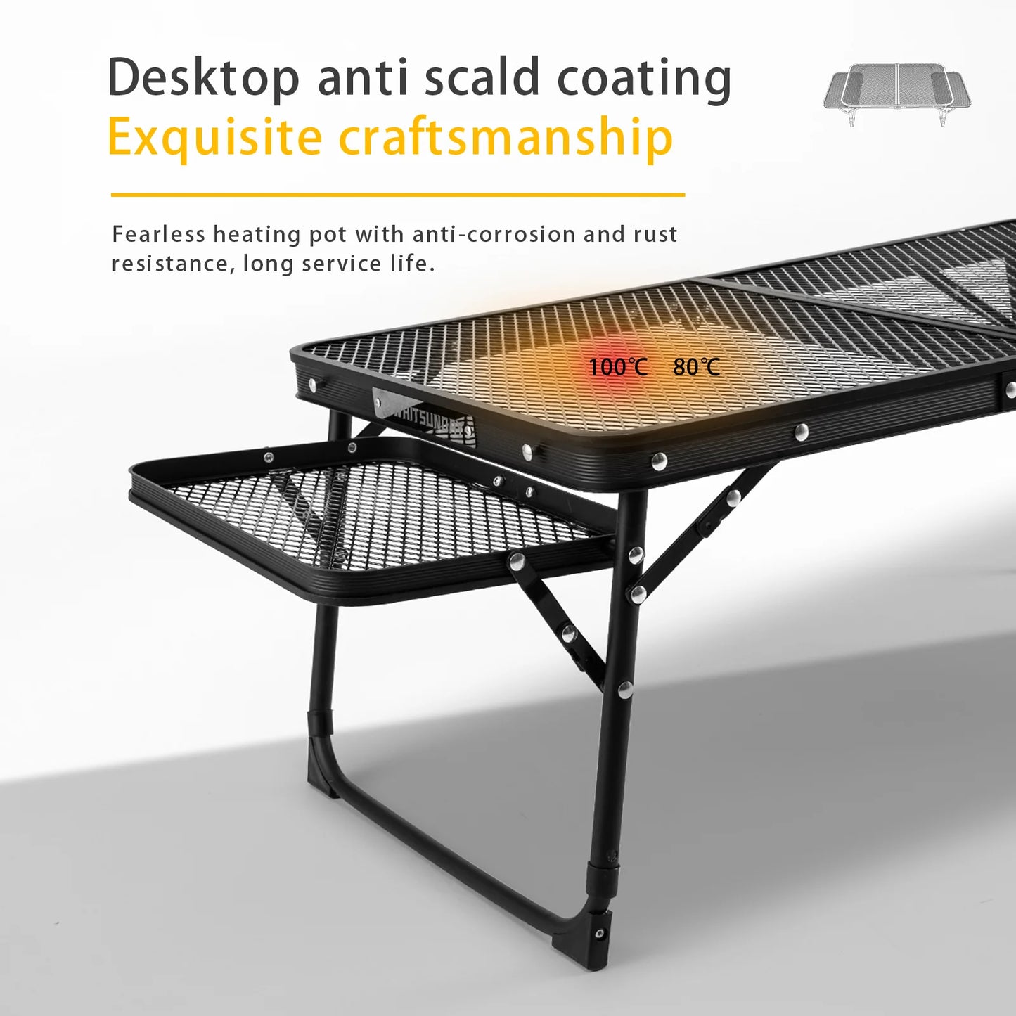 Foldable Iron Camping Table