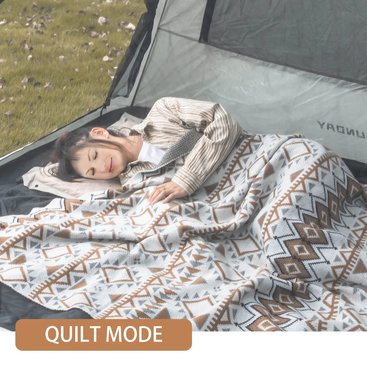 Whitsunday Outdoor Blanket-Orange