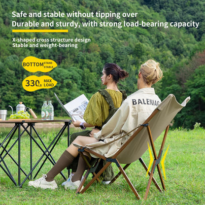 Whitsunday Outdoor Folding Butterfly Chair-Green
