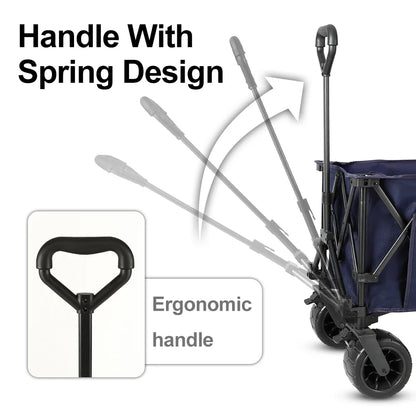 Moko Compact Outdoor Folding collapsible Wagon cart-Blue