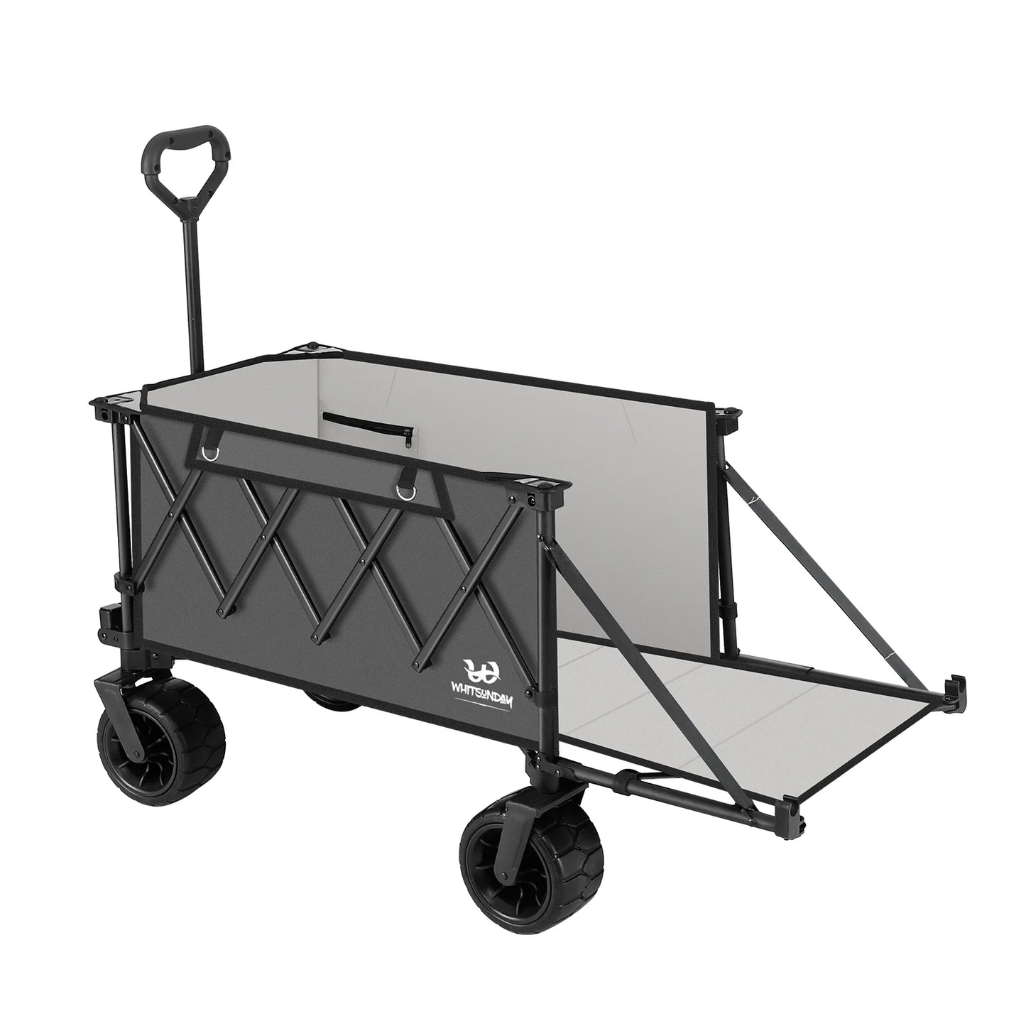 Heavy Duty Collapsible Wagon with removable Table-Grey