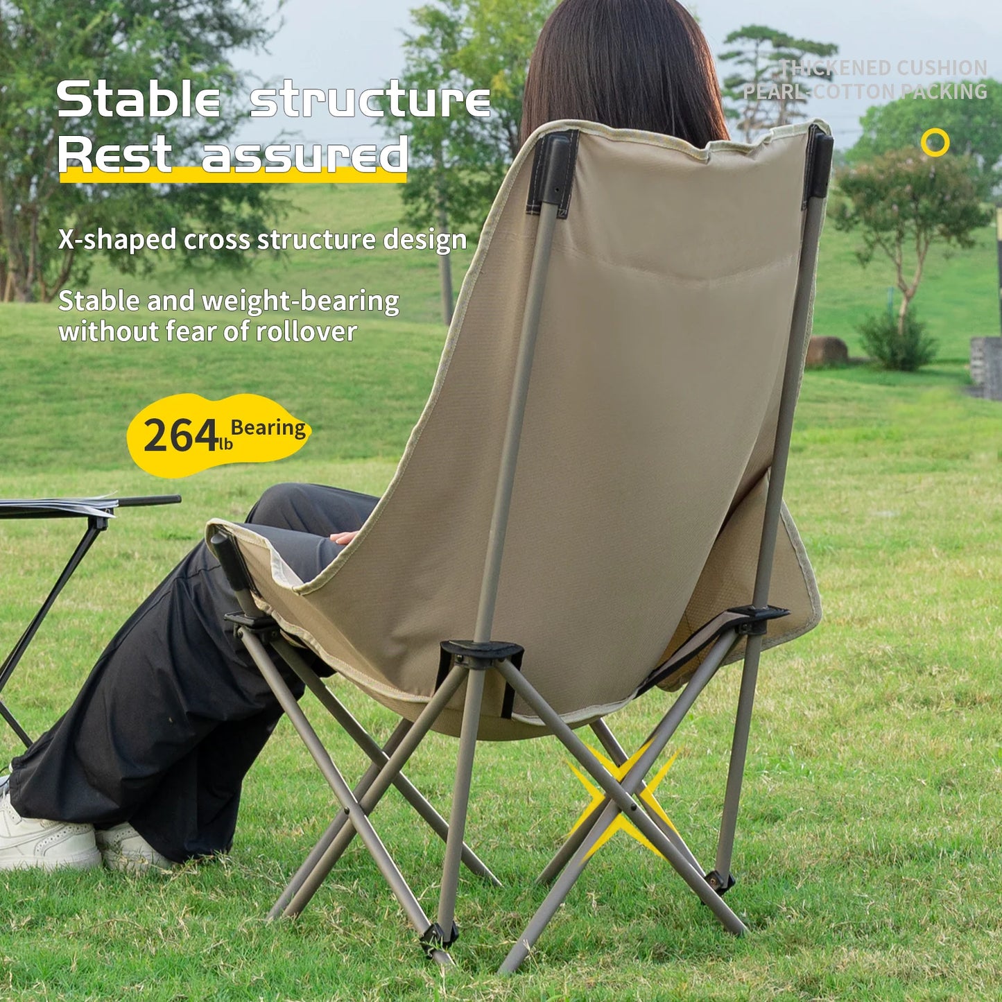 Whitsunday Compact Outdoor Chair-Black