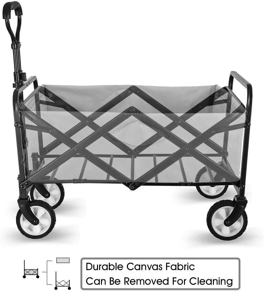 Collapsible Folding Wagon 5“ Wheels-Purple