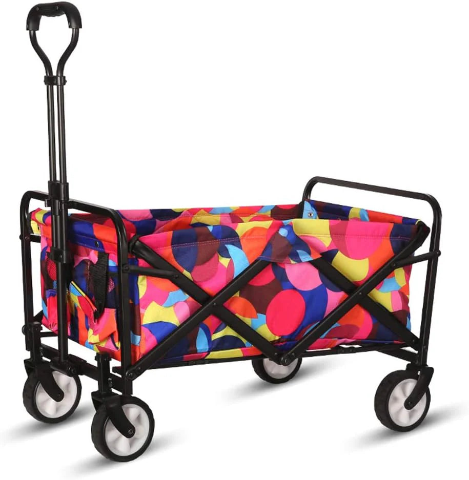 Collapsible Folding Wagon 5“ Wheels-Bubbles