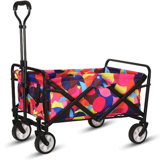 Collapsible Folding Wagon 5“ Wheels-Bubbles
