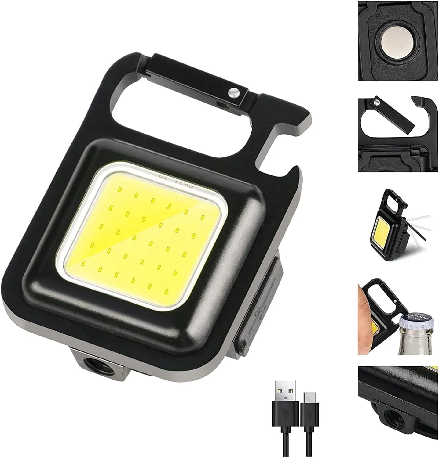 COB LED RECHARGEABLE KEYCHAIN LIGHT