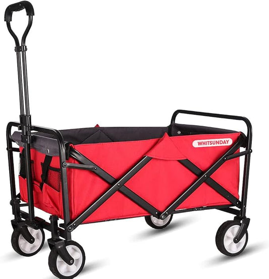 Collapsible Folding Wagon 5" Wheels- Red