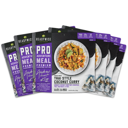 Thai Coconut Cashew Curry 6 CT ReadyWise Pro Adventure Meal