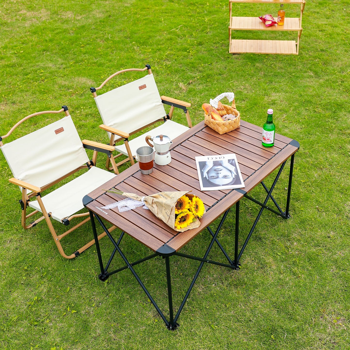 Outdoor Heavy-Duty Portable Folding Dinner Table