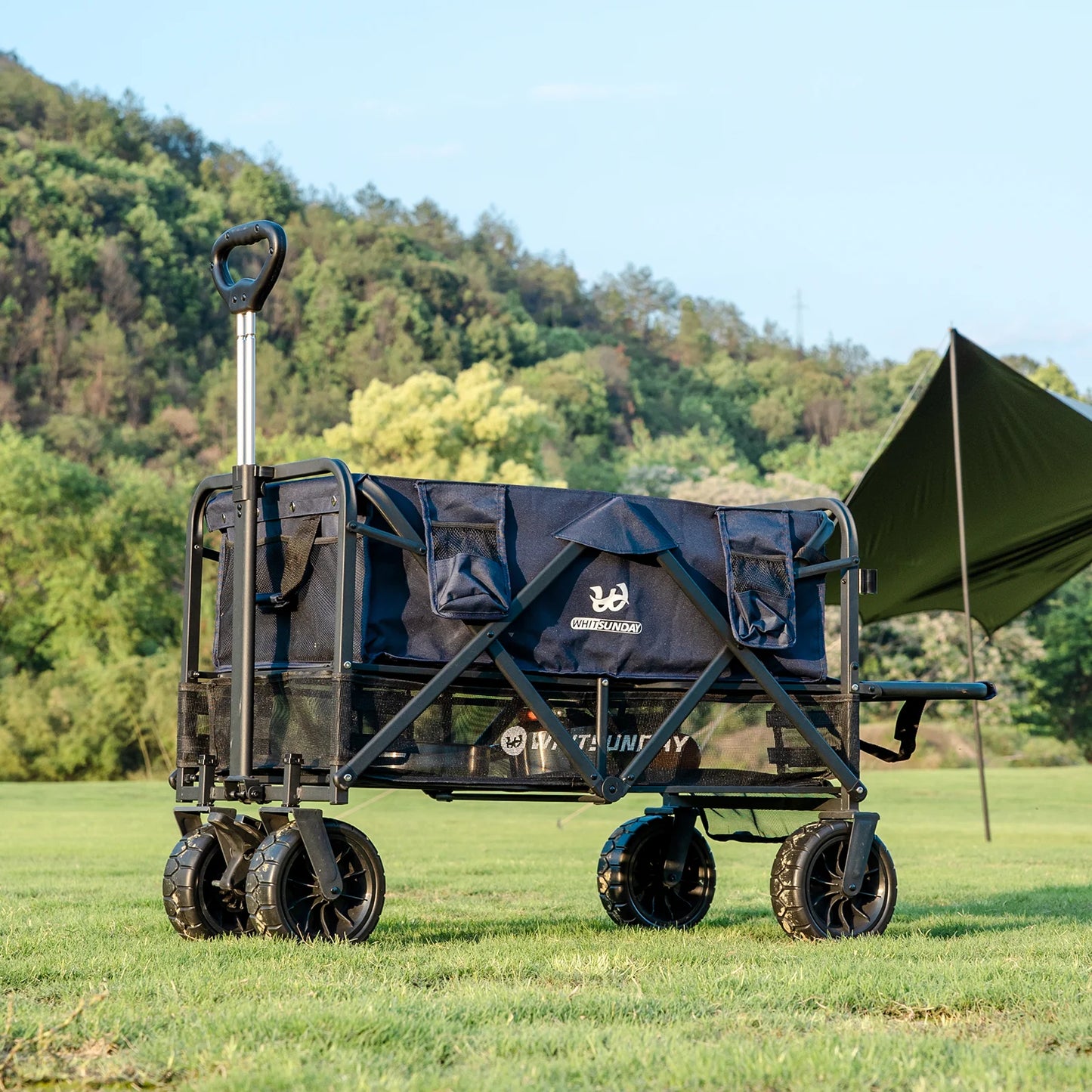 Collapsible Double Decker Wagon-Brown