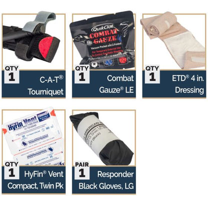 ROO Mini First Aid Kit - Basic With Combat Gauze LE