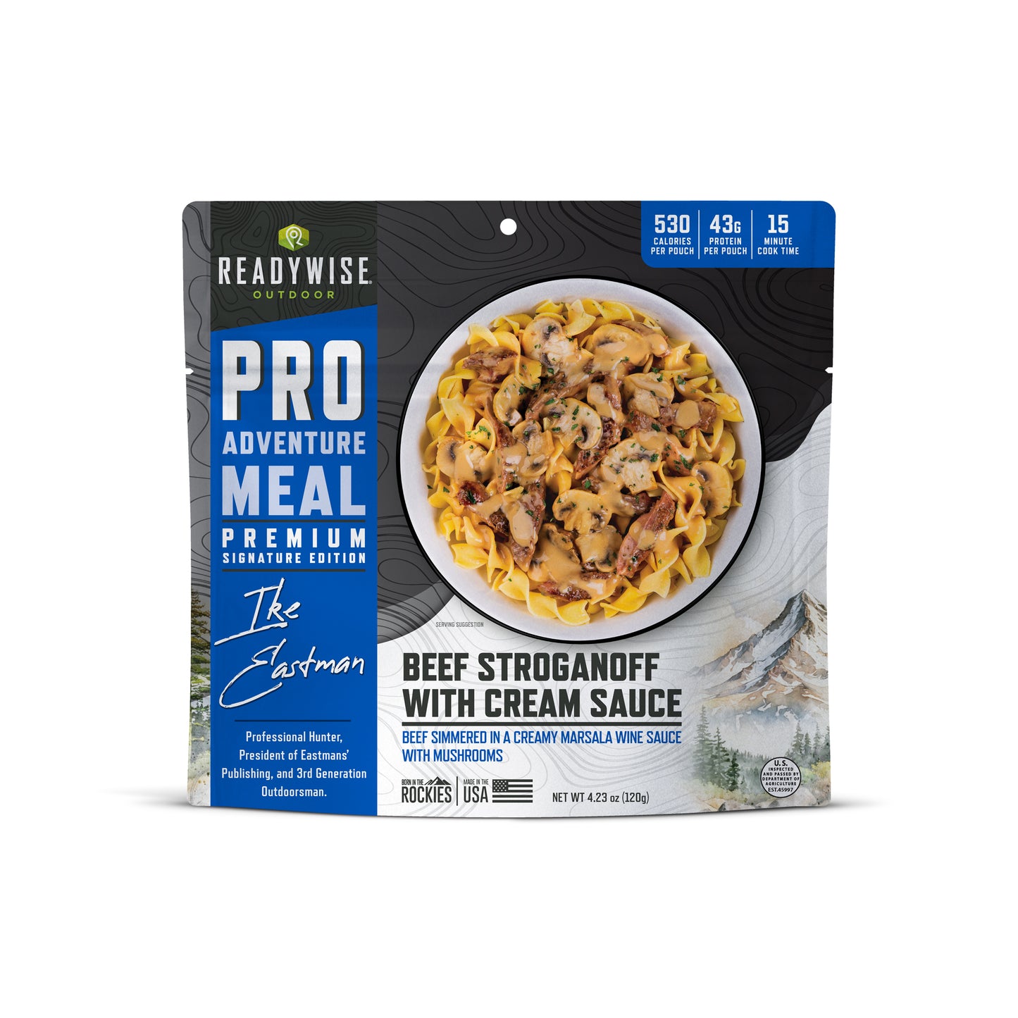 Beef Stroganoff with Mushroom Cream Sauce 6 CT ReadyWise Pro Adventure Meal