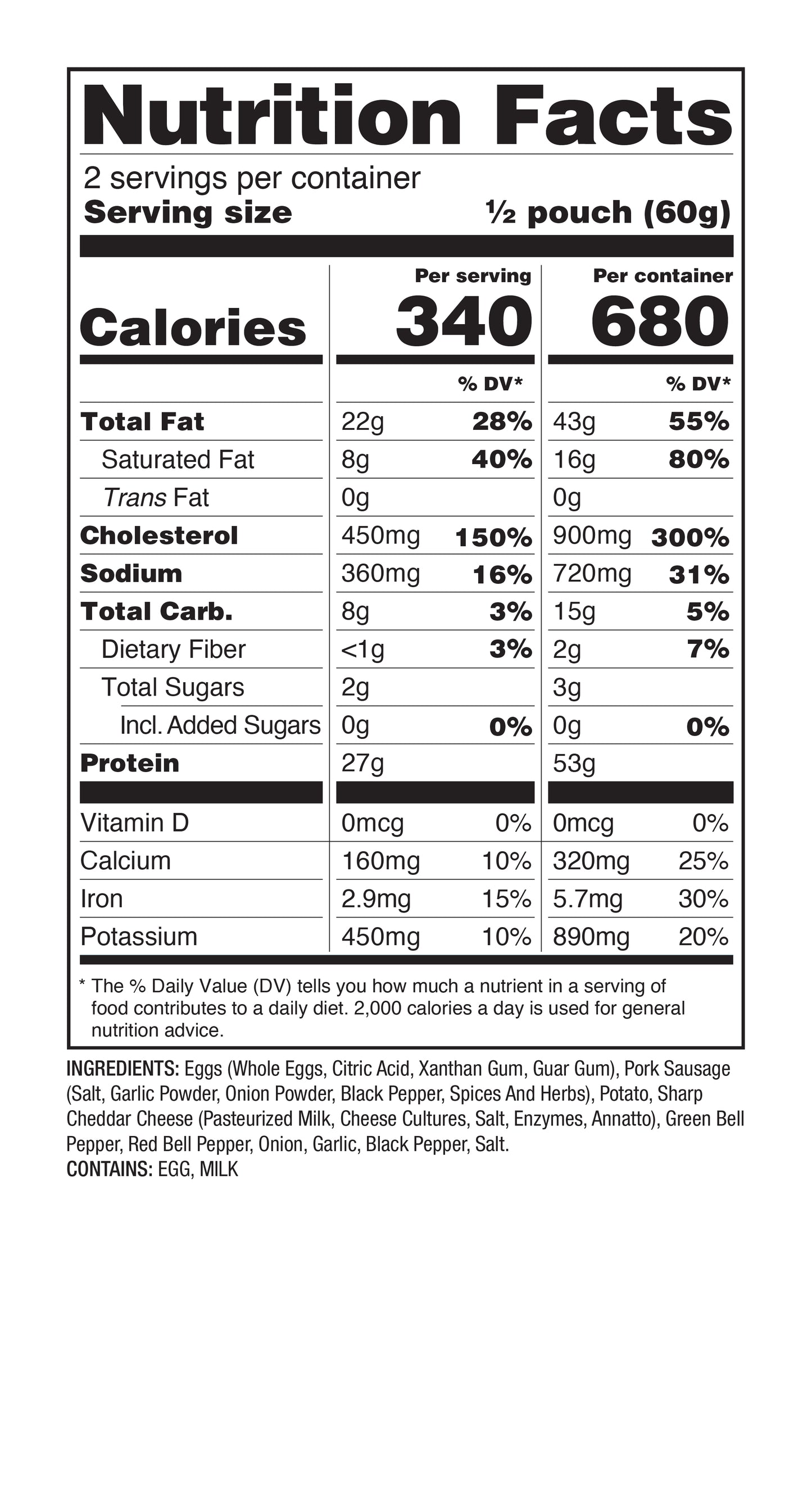 Breakfast Skillet 6 CT ReadyWise Pro Adventure Meal