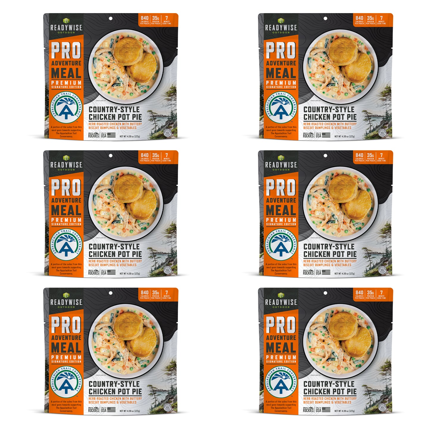 Classic Chicken Pot Pie 6 CT ReadyWise Pro Adventure Meal