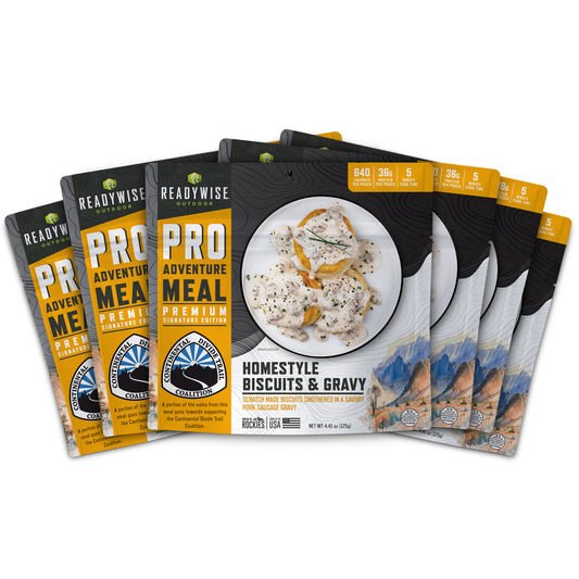 Homestyle Biscuits & Gravy with Sausage 6 CT ReadyWise Pro Adventure Meal