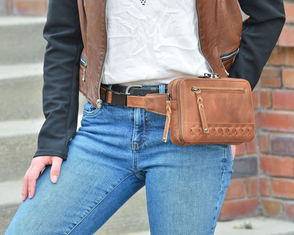 Kailey Leather Fanny Pack/Sling