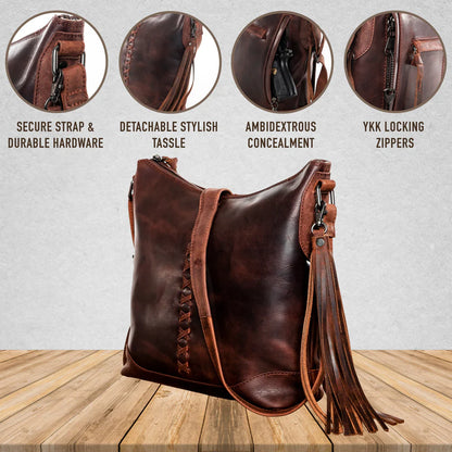 Blake Leather Crossbody Purse