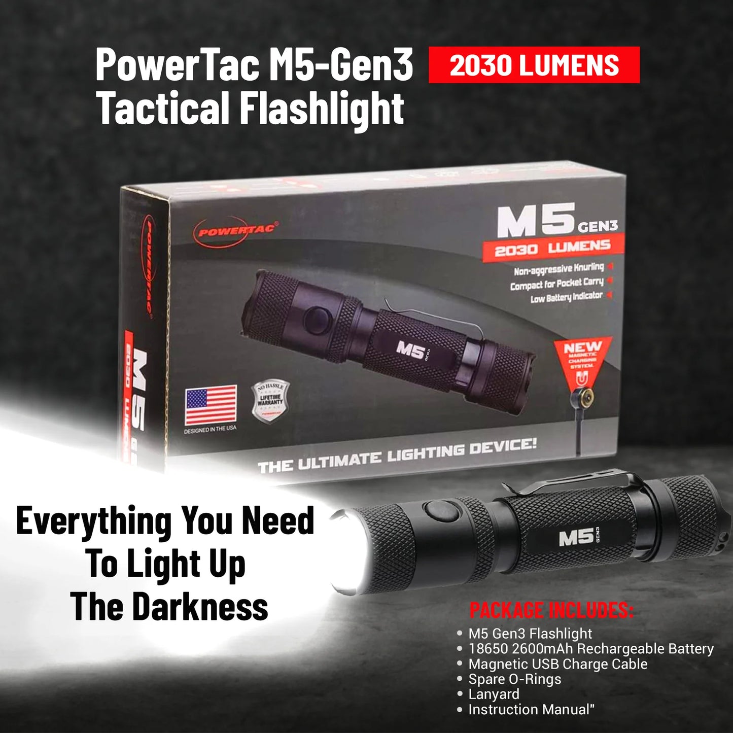 M5 GEN3 - 2,030 LUMEN EDC FLASHLIGHT