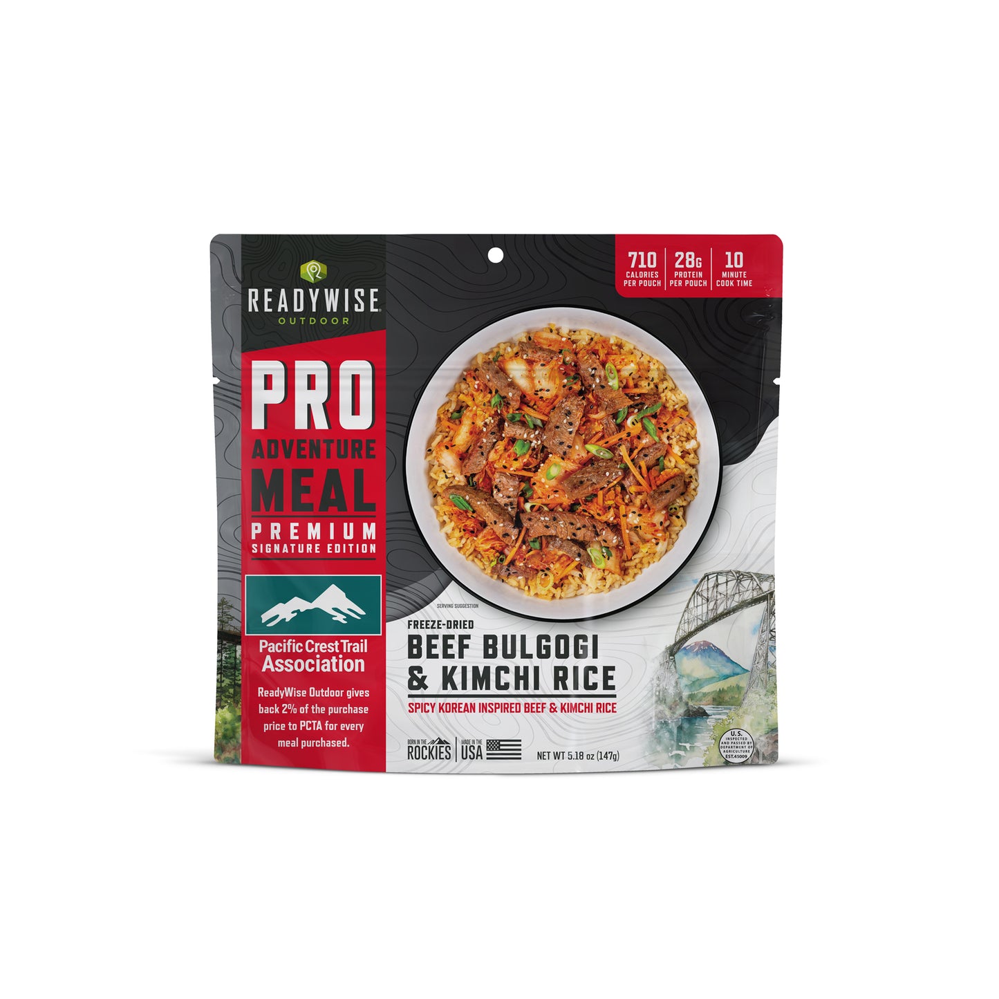 Beef Bulgogi and Kimchi Fried Rice 6 CT ReadyWise Pro Adventure Meal