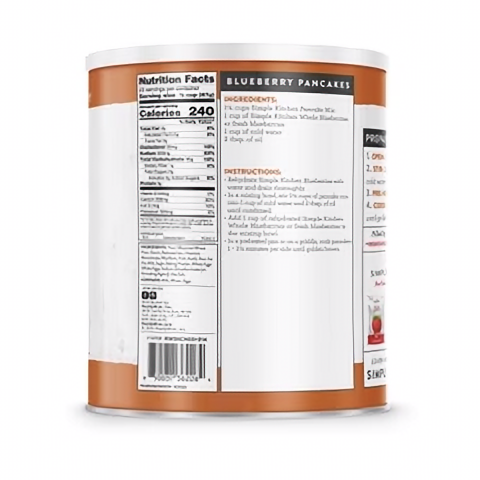 Simple Kitchen Pancake Mix- 20 Serving Can