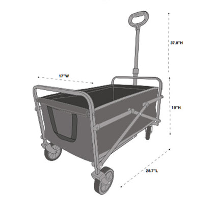 Small Collapsible Wagon Black