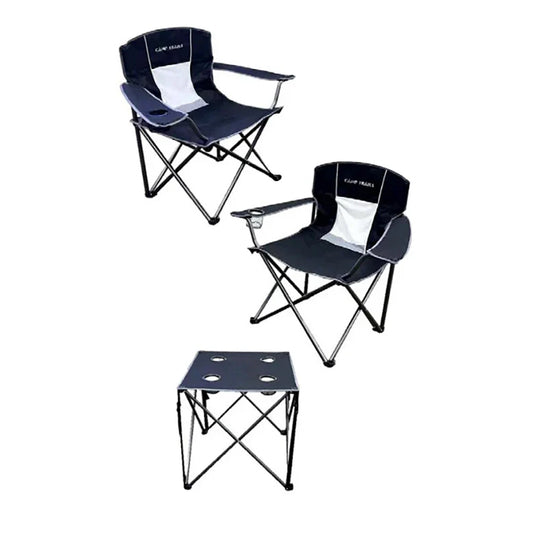 Big Boy Chairs and 1 Table Combo BLACK