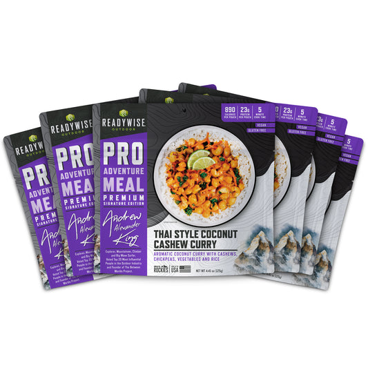 Thai Coconut Cashew Curry 6 CT ReadyWise Pro Adventure Meal